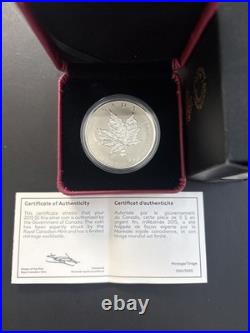 2015 $5 Maple Leaf ANA Privy Chicago Violet Pure Silver Coin 2015 $5 Maple Leaf ANA Privy Chicago Violet Pure Silver Coin