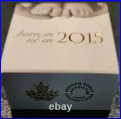 2015 Baby Feet Canadian Fine Silver Coin with COA Welcome to the World