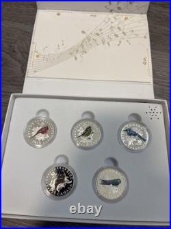 2015 CANADA $10 FINE SILVER 1/2 oz Each COLOURFUL SONGBIRD Of CANADA 5 Coin Set