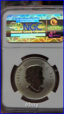 2015 CANADA Winnipeg Jets NHL 1/2 oz NGC PF 69 REVERSE PROOF Silver $10 Coin