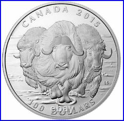 2015 Canada $100 for $100 Canadian Muskox Wild Life in Motion 1oz Silver coin