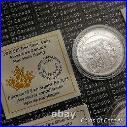 2015 Canada $10 Adventure Canada Lot Of 4 Coins Fine Silver #coinsofcanada