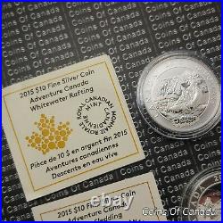 2015 Canada $10 Adventure Canada Lot Of 4 Coins Fine Silver #coinsofcanada