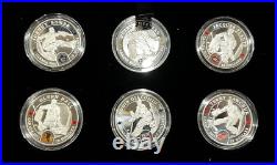 2015 Canada $10 Legendary Goalies. 999 pure silver 6 coin set NB