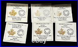 2015 Canada $10 Legendary Goalies. 999 pure silver 6 coin set NB