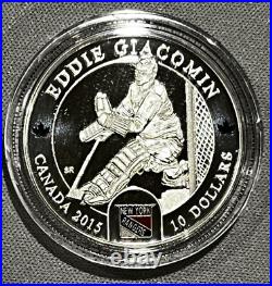 2015 Canada $10 Legendary Goalies. 999 pure silver 6 coin set NB