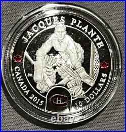 2015 Canada $10 Legendary Goalies. 999 pure silver 6 coin set NB