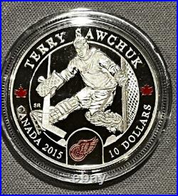2015 Canada $10 Legendary Goalies. 999 pure silver 6 coin set NB