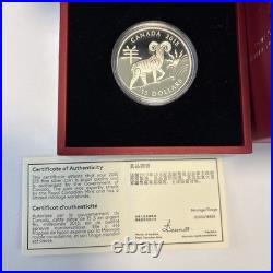 2015 Canada $15 Year of the Sheep 1 oz Pure Silver Coin, Scarce issue