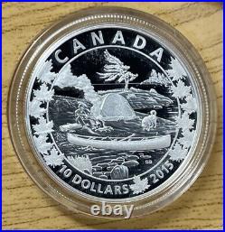 2015 Canada 1/2oz Fine Silver $10 Canoe Across Canada 6 Coin Set #42-00