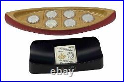 2015 Canada 1/2oz Fine Silver $10 Canoe Across Canada 6 Coin Set #42-00