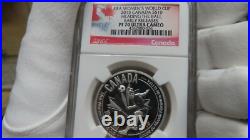 2015 Canada 1/2oz Silver COIN $10 WOMENS FIFA SOCCER HEAD BALL NGC PF70