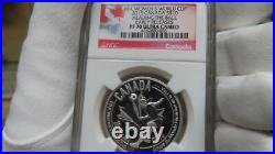 2015 Canada 1/2oz Silver COIN $10 WOMENS FIFA SOCCER HEAD BALL NGC PF70