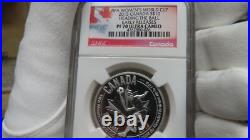 2015 Canada 1/2oz Silver COIN $10 WOMENS FIFA SOCCER HEAD BALL NGC PF70