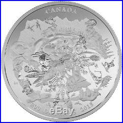 2015 Canada $200 Fine Silver Coin Canada's Rugged Mountains