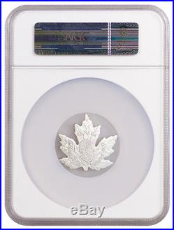 2015 Canada $20 1 Oz Proof Silver Maple Leaf Shape Coin NGC PF70 UC SKU37335