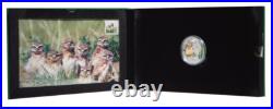 2015 Canada $20 Baby Animals Burrowing Owl Coin and Stamp Set, 1 oz Fine Silver
