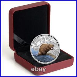 2015 Canada $20 Beaver at Work Pure Silver Coin