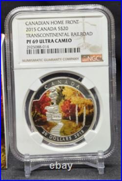 2015 Canada $20 Canadian Autumn Series Autumn Allure Ngc Pf69uc Coin Train 2015 Canada $20 Canadian Autumn Series Autumn Allure Ngc Pf69uc Coin Train
