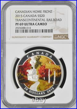 2015 Canada $20 Canadian Autumn Series Autumn Allure Ngc Pf69uc Coin Train 2015 Canada $20 Canadian Autumn Series Autumn Allure Ngc Pf69uc Coin Train
