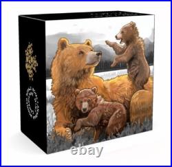 2015 Canada $20 Grizzly Bear Family Classic Proof 1 oz Pure Silver Coin
