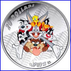 2015 Canada $20 Looney Tunes Merrie Melodies 1 oz Pure Silver Coin