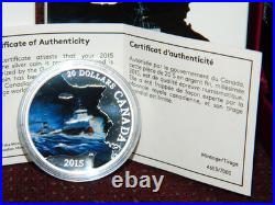 2015 Canada $20 Lost Ships In Canadian Waters S. S. Edmund Fitzgerald Silver Coin
