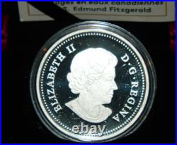 2015 Canada $20 Lost Ships In Canadian Waters S. S. Edmund Fitzgerald Silver Coin