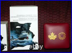 2015 Canada $20 Lost Ships In Canadian Waters S. S. Edmund Fitzgerald Silver Coin