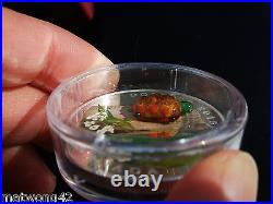 2015 Canada $20 Murano Venetian Glass Turtle 1oz Silver Proof Coin