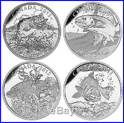 2015 Canada $20 North American Sportfish Silver Coin Collection