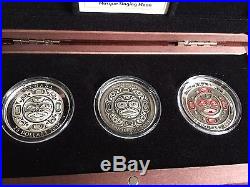2015 Canada $25 Fine Silver Singing Moon Mask 3 Coin Set