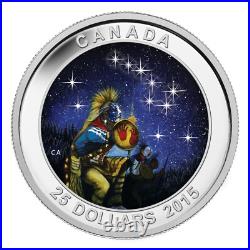 2015 Canada $25 Star Charts The Quest 1 oz glow Pure Silver Coin