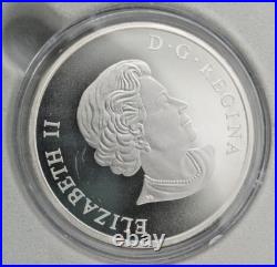 2015 Canada 2 troy oz 99.99% Silver $200 CAD Canadian Rugged Mountains OGP RCM