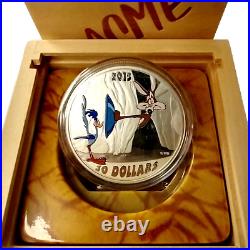 2015 Canada $30 Fine Silver Coin Looney Tunes Classic Scenes Fast & Furry-Ous