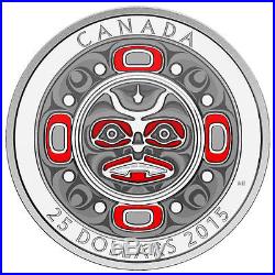 2015 Canada 3 Coin Set Moon Mask Ultra High Relief. 999 Fine Silver 3000 Minted