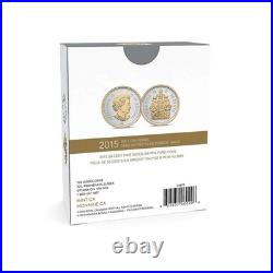 2015 Canada 50c Big Coin Series Coat of Arms 5 oz. Fine Silver Coin