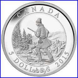 2015 Canada $5 Cornelius Krieghoff, 200th Anniversary Pure Silver 3-Coin Set