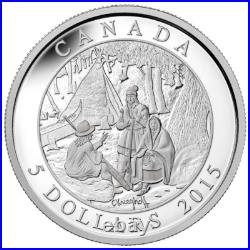 2015 Canada $5 Cornelius Krieghoff, 200th Anniversary Pure Silver 3-Coin Set