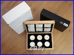2015 Canada 6 x 1 oz Fine Silver Gold-Plated Coin set, Legacy of Canadian Nickel