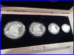 2015 Canada Bald Eagle Fractional coin set silver 9999 proof box COA