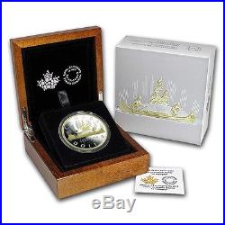 2015 Canada EXCLUSIVE MC #1 Voyageur Pure 2 oz Gold-Plated Silver Dollar Coin
