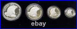 2015 Canada Fine Silver 4 Coin Bald Eagle Fractional Set #02-10