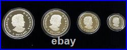 2015 Canada Fine Silver 4 Coin Bald Eagle Fractional Set #02-10