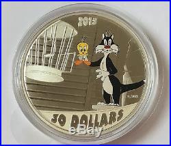 2015 Canada Fine Silver Coin -looney Tunes Classic Scenes Birds Anonymous, Mint