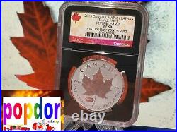 2015? Canada Maple Leaf 1 oz Silver E=mc2 Privy Reverse Proof NGC PF 69