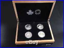 2015 Canada North American Sportfish 4 Coin $20 Silver Proof Set Case Included