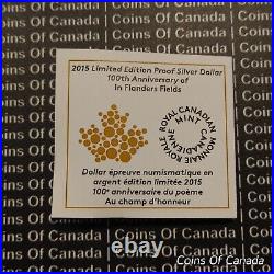 2015 Canada Silver Dollar Coin 100th Anniversary Flanders Fields #coinsofcanada