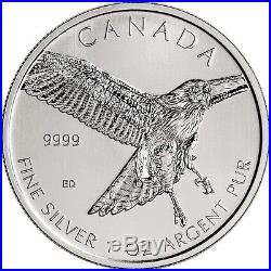 2015 Canada Silver Red-Tailed Hawk (1 oz) $5 BU Five 5 Coins