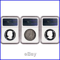 2015 Canada Silver Singing Moon Mask High Relief 3 Coin Set NGC PF70
